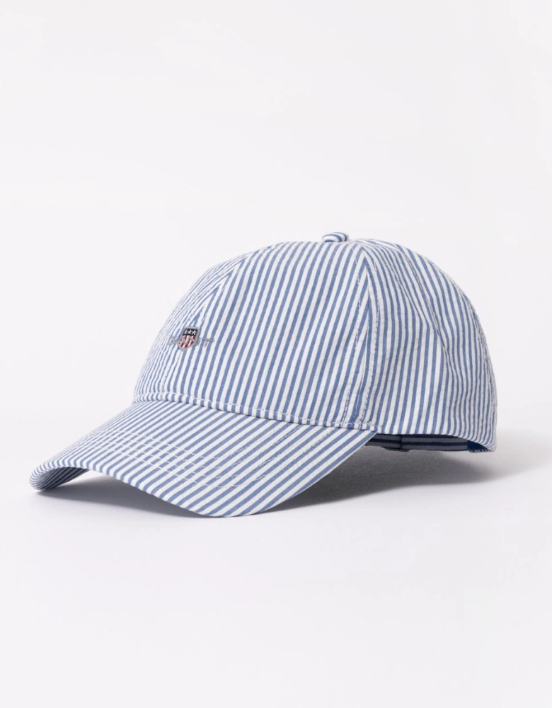 Mens Striped Seersucker Cap