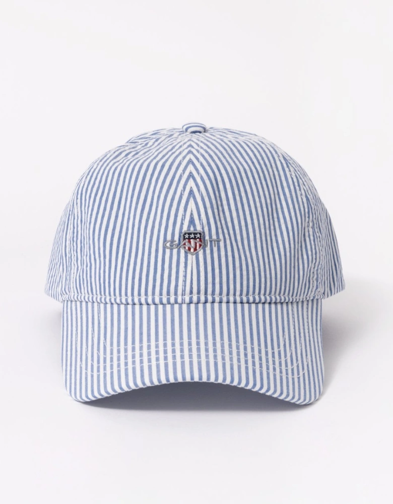 Mens Striped Seersucker Cap