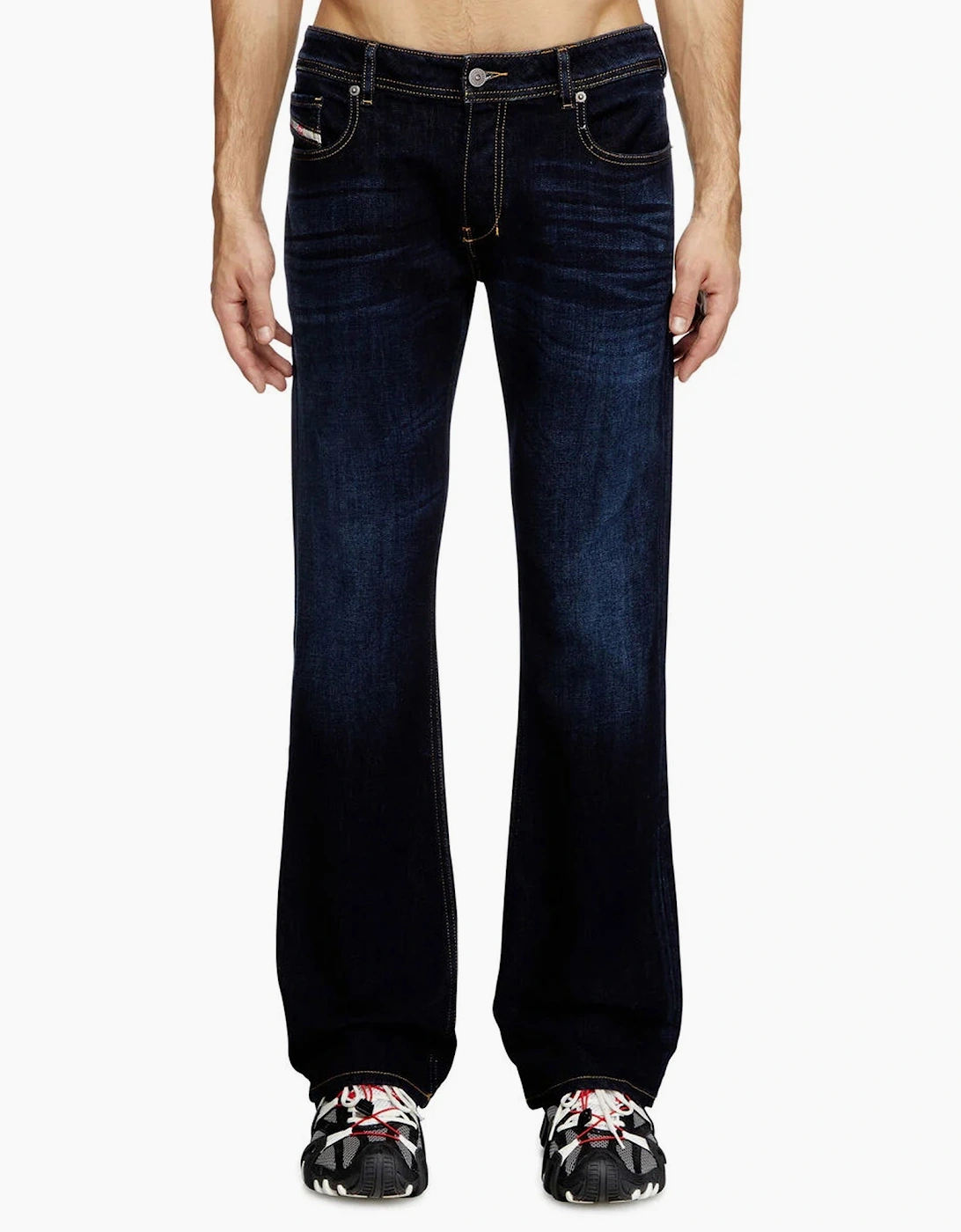 Diesel Men's Navy Zatiny Bootcut Jeans  34/32