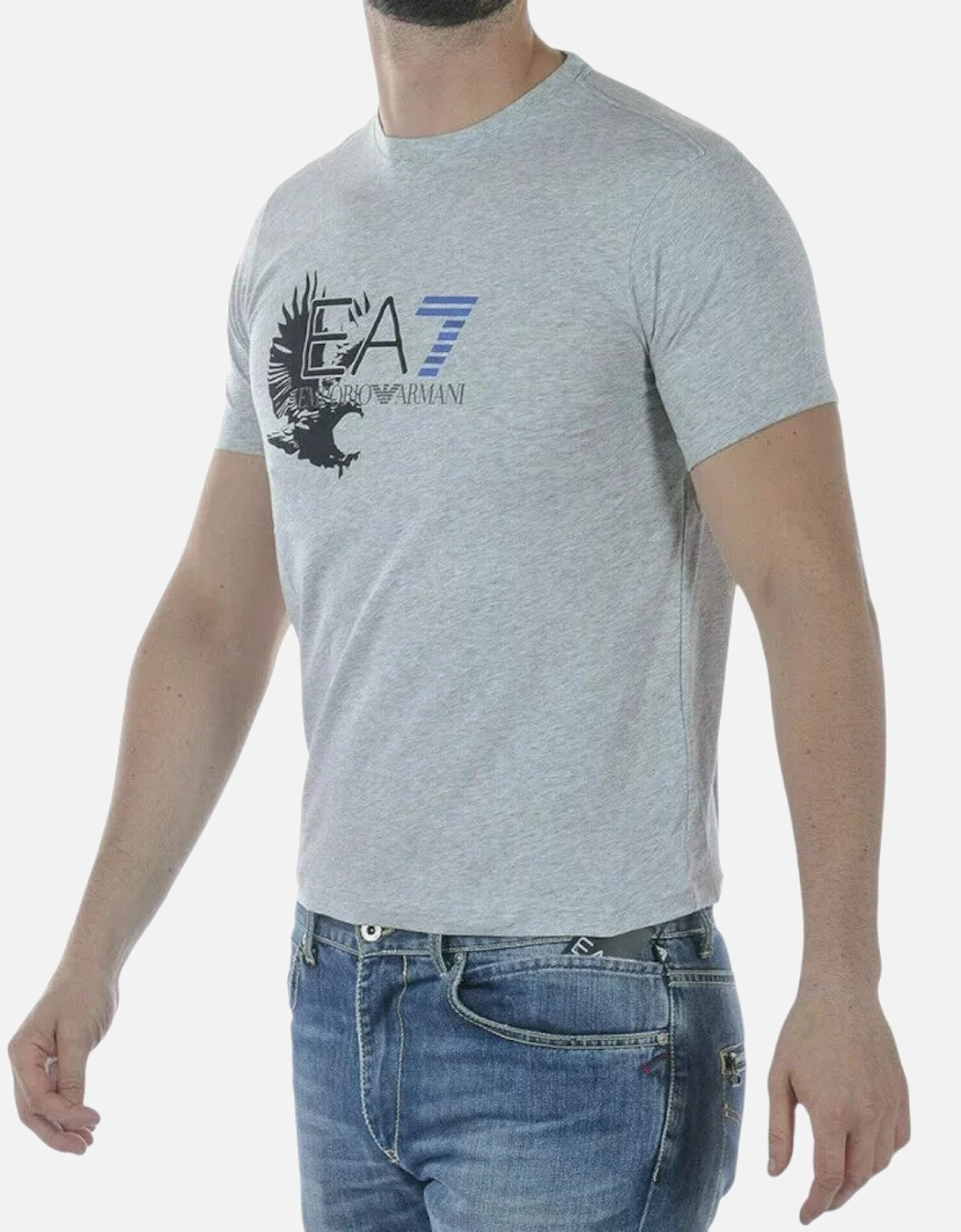 EA7 3ZPT46 Mens T Shirt Emporio Eagle Short Sleeve Soft Cotton Summer Tee