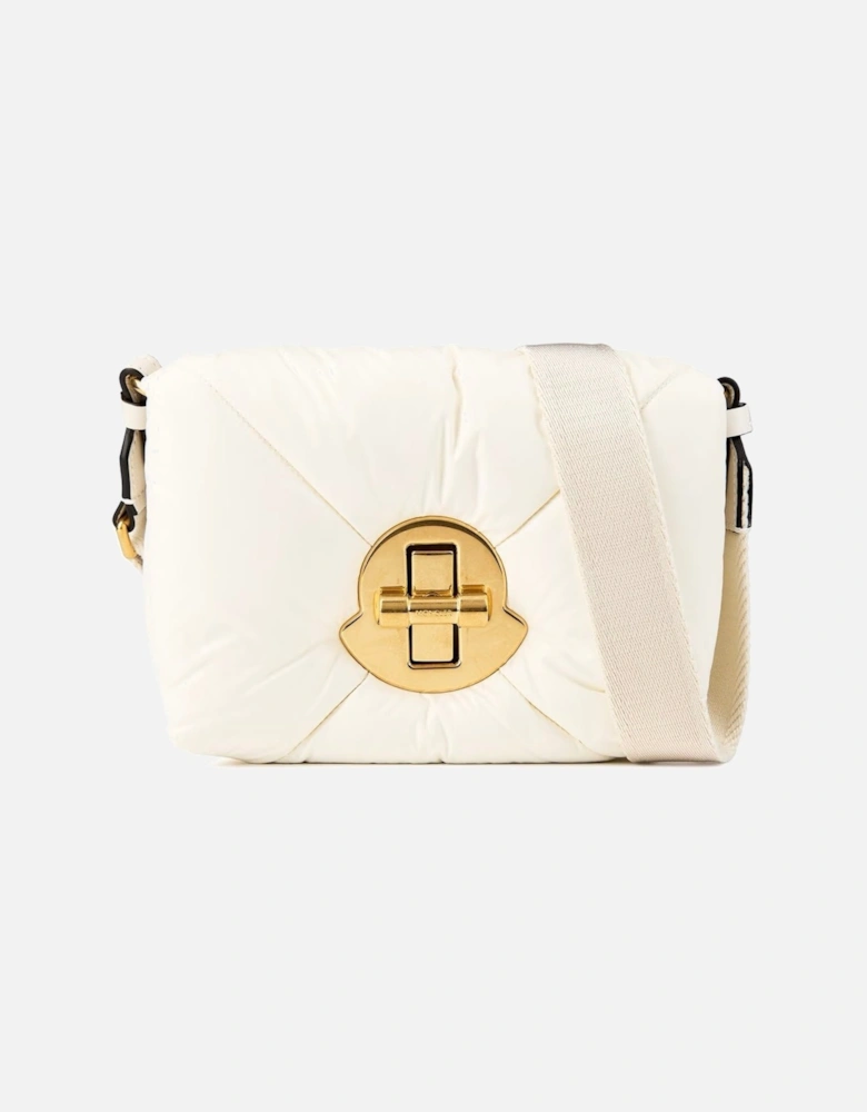 Puffer Quilted Mini Crossbody Bag Cream