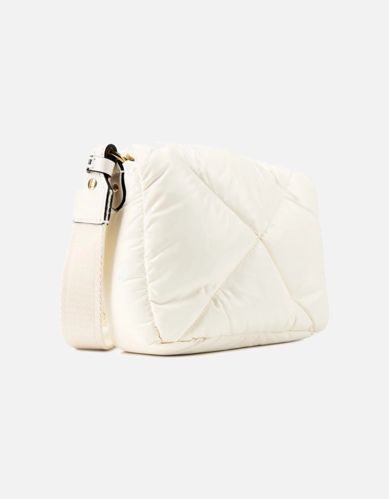 Puffer Quilted Mini Crossbody Bag Cream