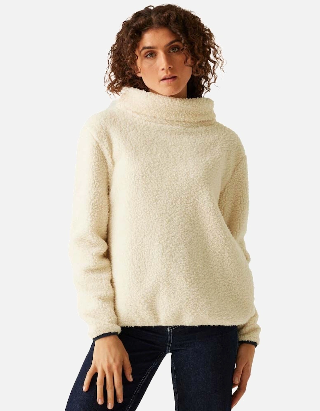 Womens Ria Over The Head Cowl Neck Sweatshirt, 5 of 4