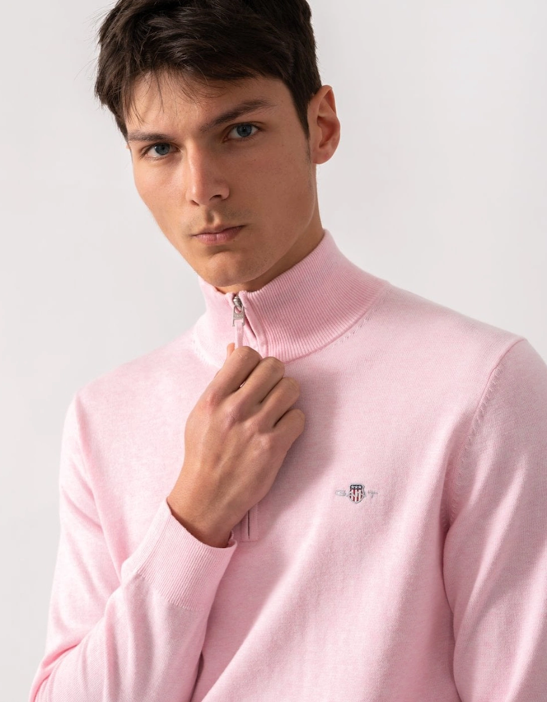 Mens Classic Cotton Half zip Jumper