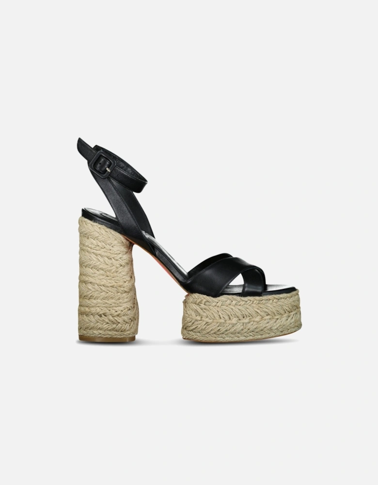 Super Maria Linen Sole Black