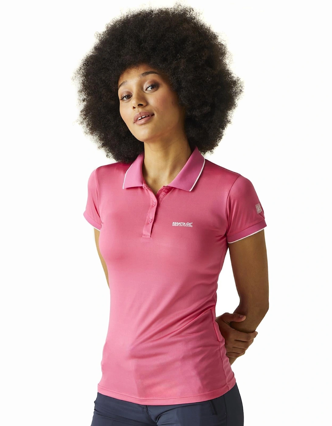 Womens Remex II Active Polo Shirt, 2 of 1