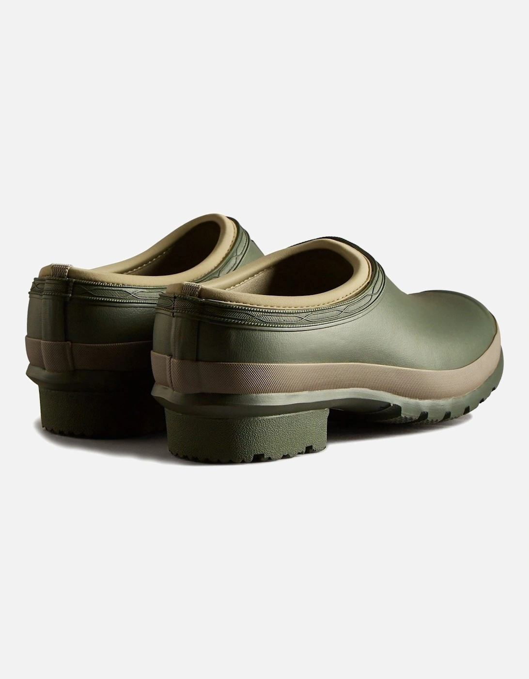 model Gardener Clogs Male in Dark Olive/Clay