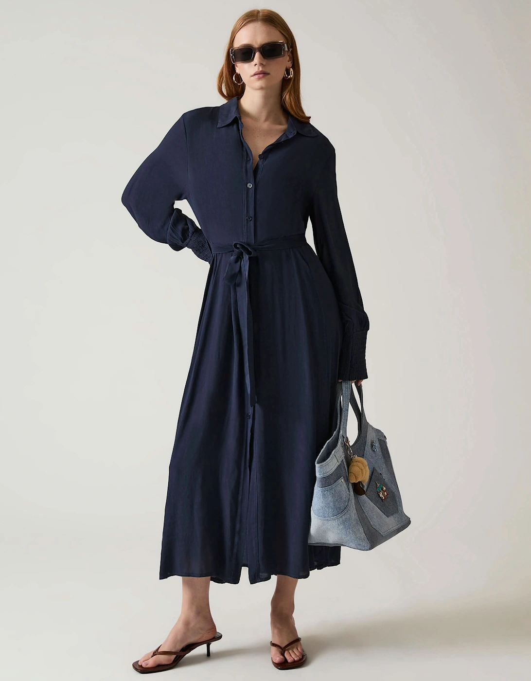 Navy Midi Dress