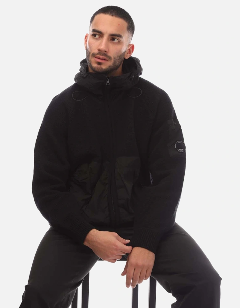 Lambswool Mixed Full-Zip Hoodie