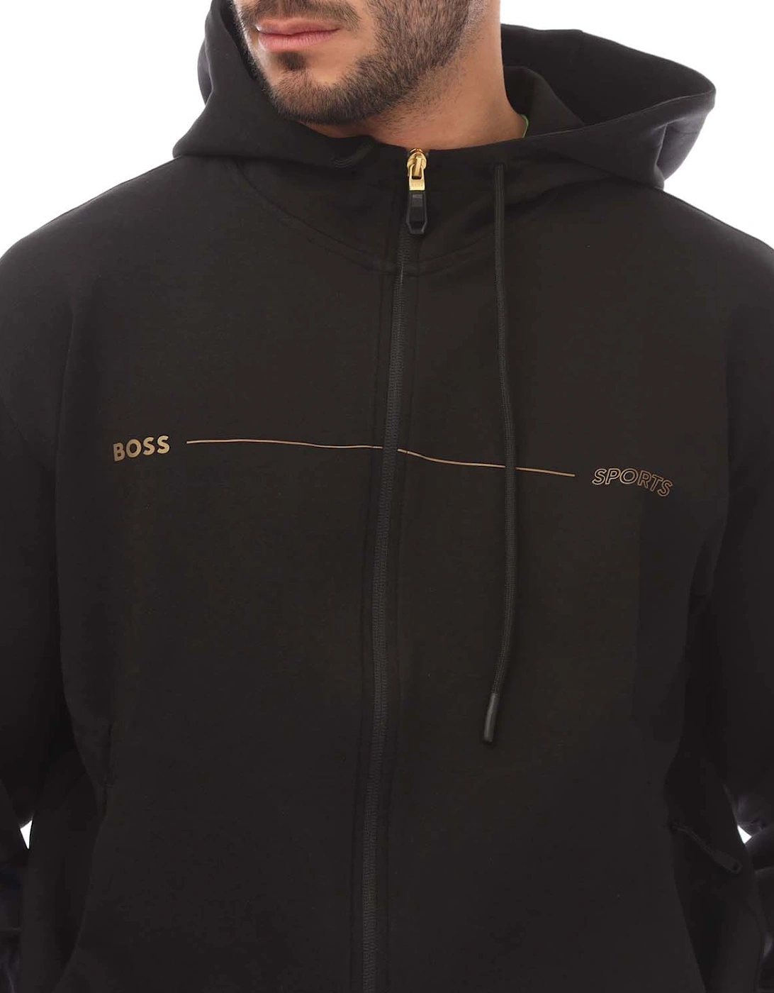 Printed Artwork Zip-Up Hoodie