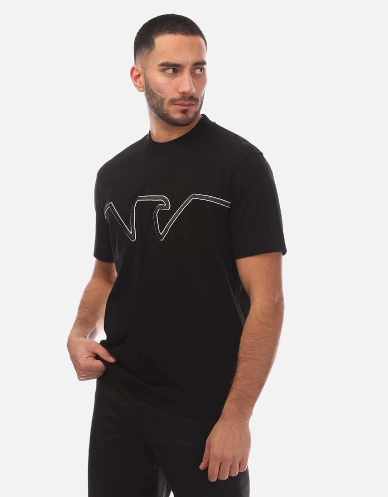 Raised Logo Embroidered T-Shirt