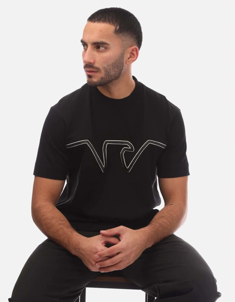 Raised Logo Embroidered T-Shirt