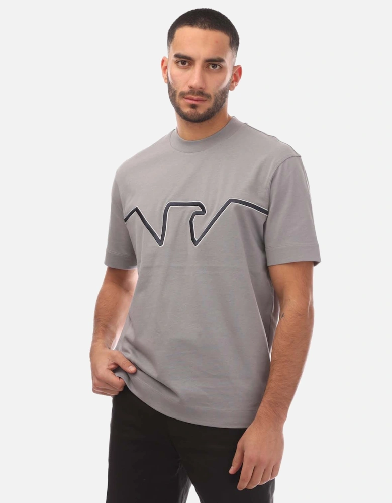 Raised Logo Embroidered T-Shirt