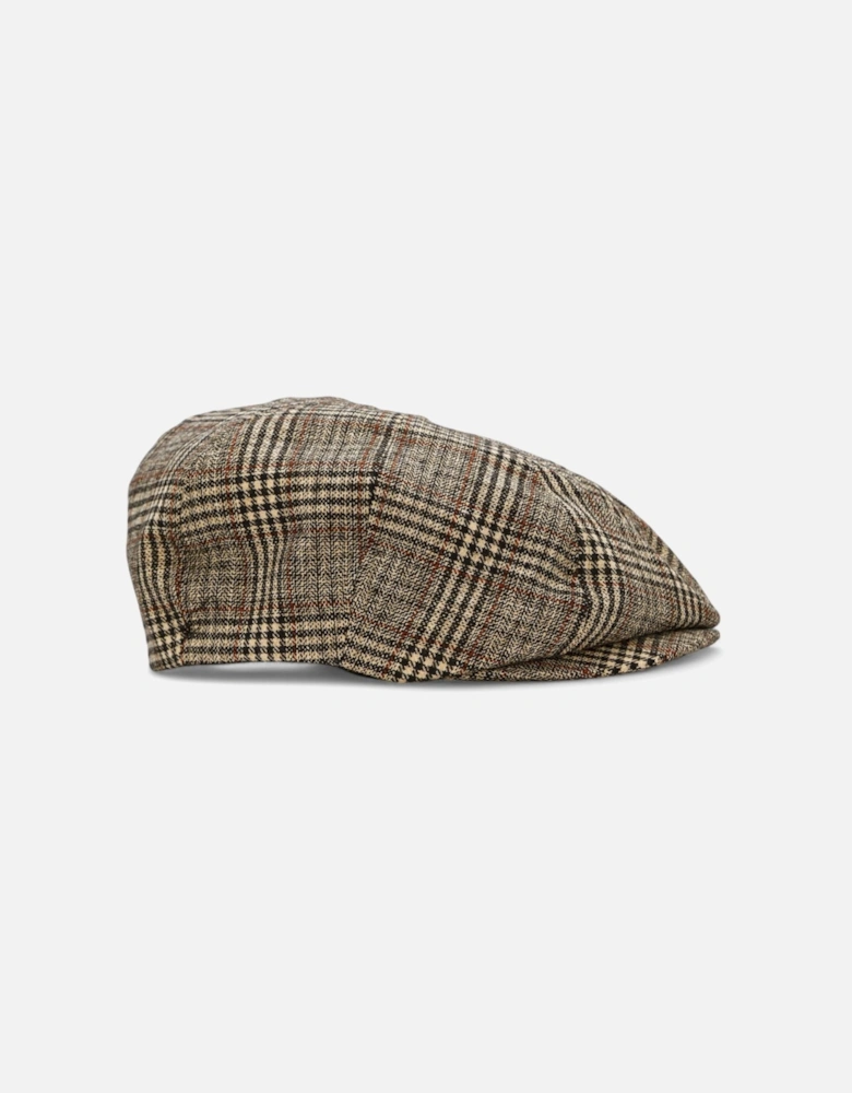 Brood Snap Cap - Khaki/Brown Plaid