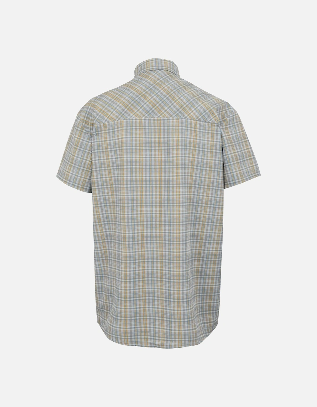 Mens Checked Packaway Travel Shirt