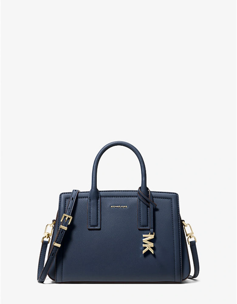 Laila Small Pebbled Leather Satchel