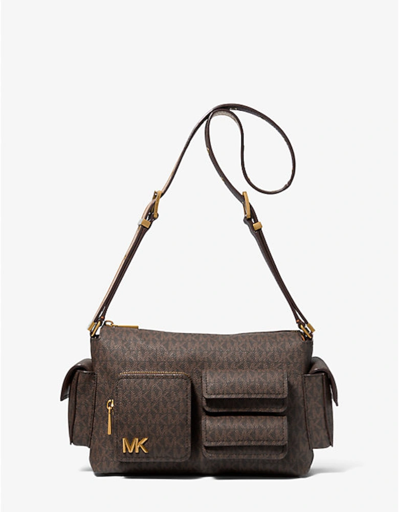 Dakota Medium Signature Logo Shoulder Bag