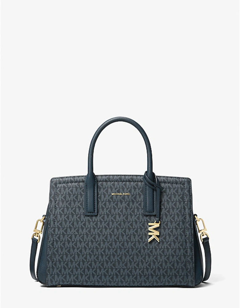 Laila Medium Signature Logo Satchel