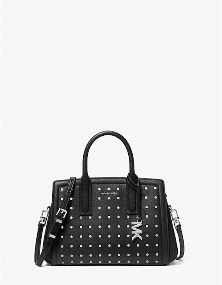 Laila Small Studded Leather Satchel