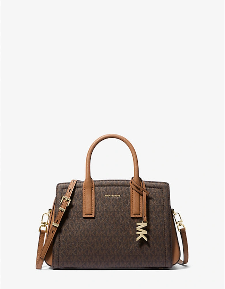 Laila Small Signature Logo Satchel