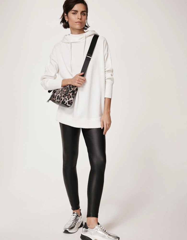 Leather Look Legging - Black