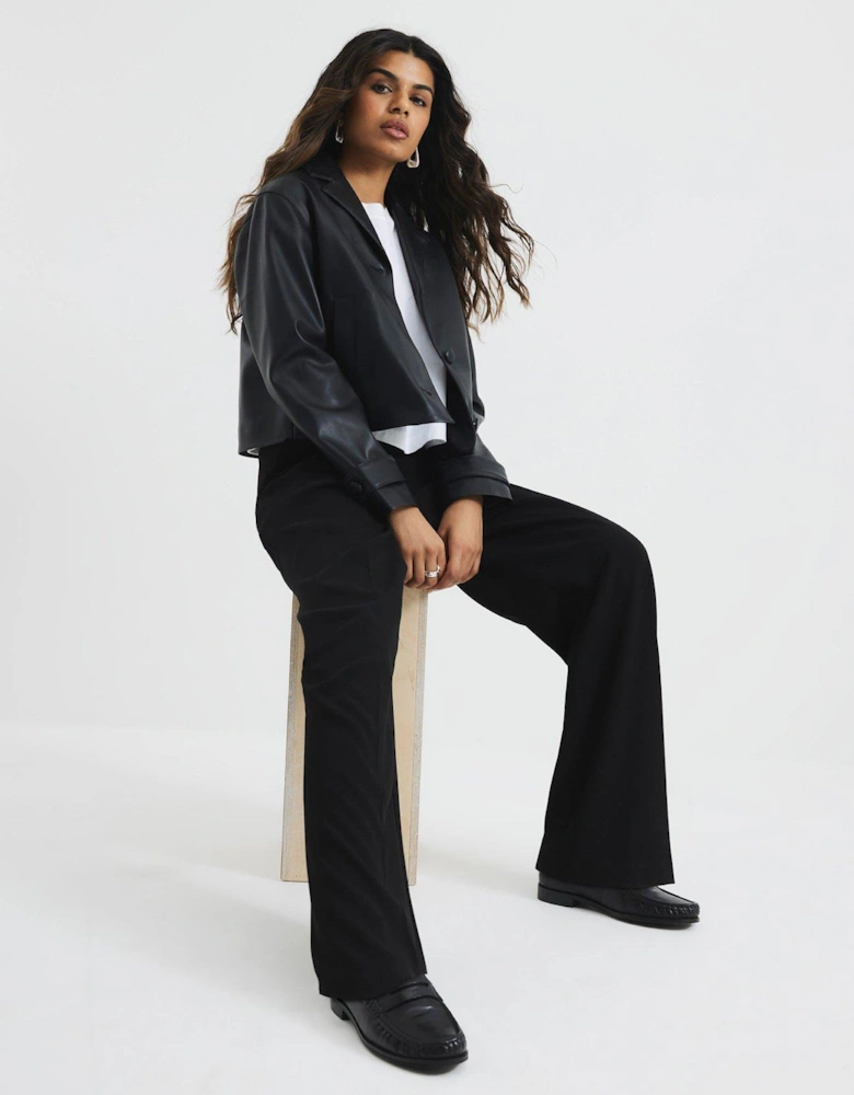 Wide Leg Trouser - Black