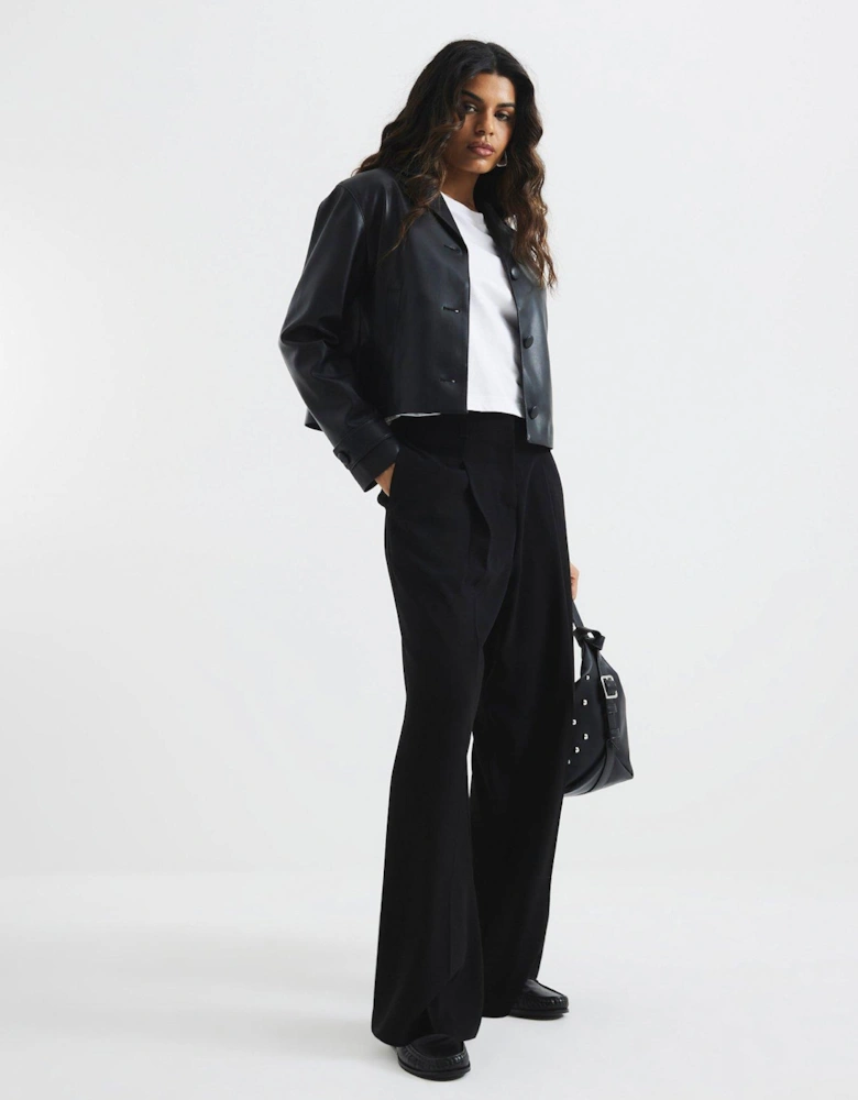 Wide Leg Trouser - Black