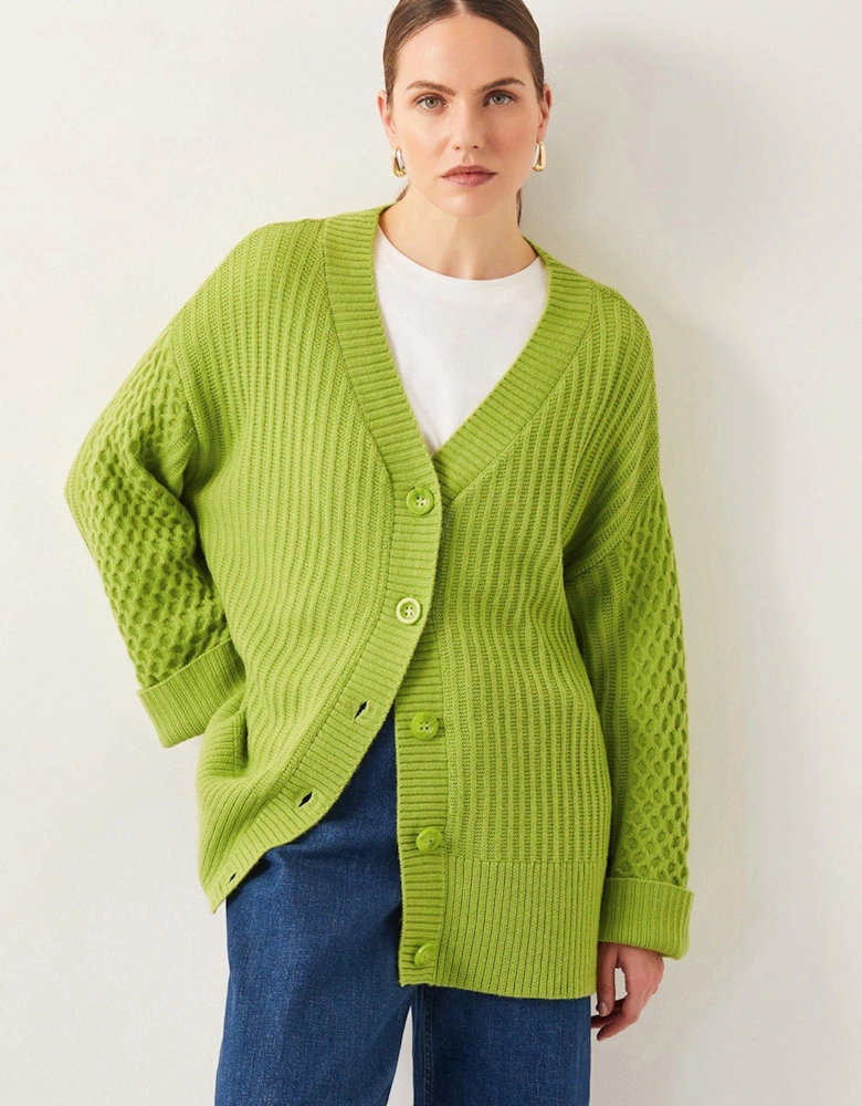 Opal Oversized Cardi - Green