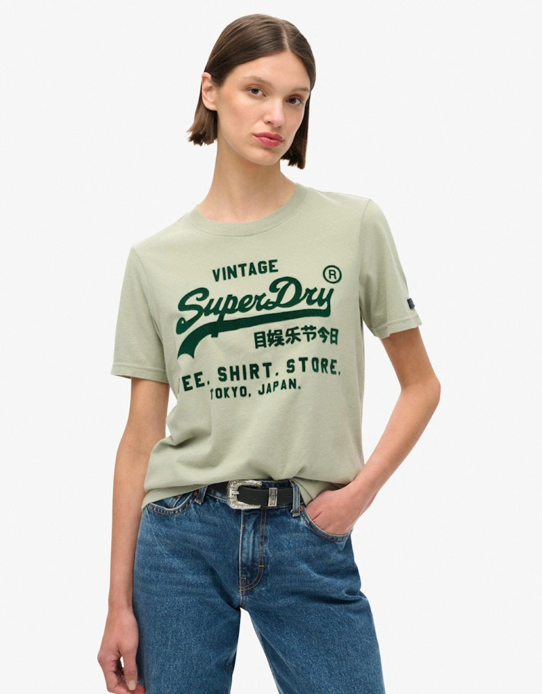 Classic Vintage Logo Graphic Relaxed T-Shirt - Green