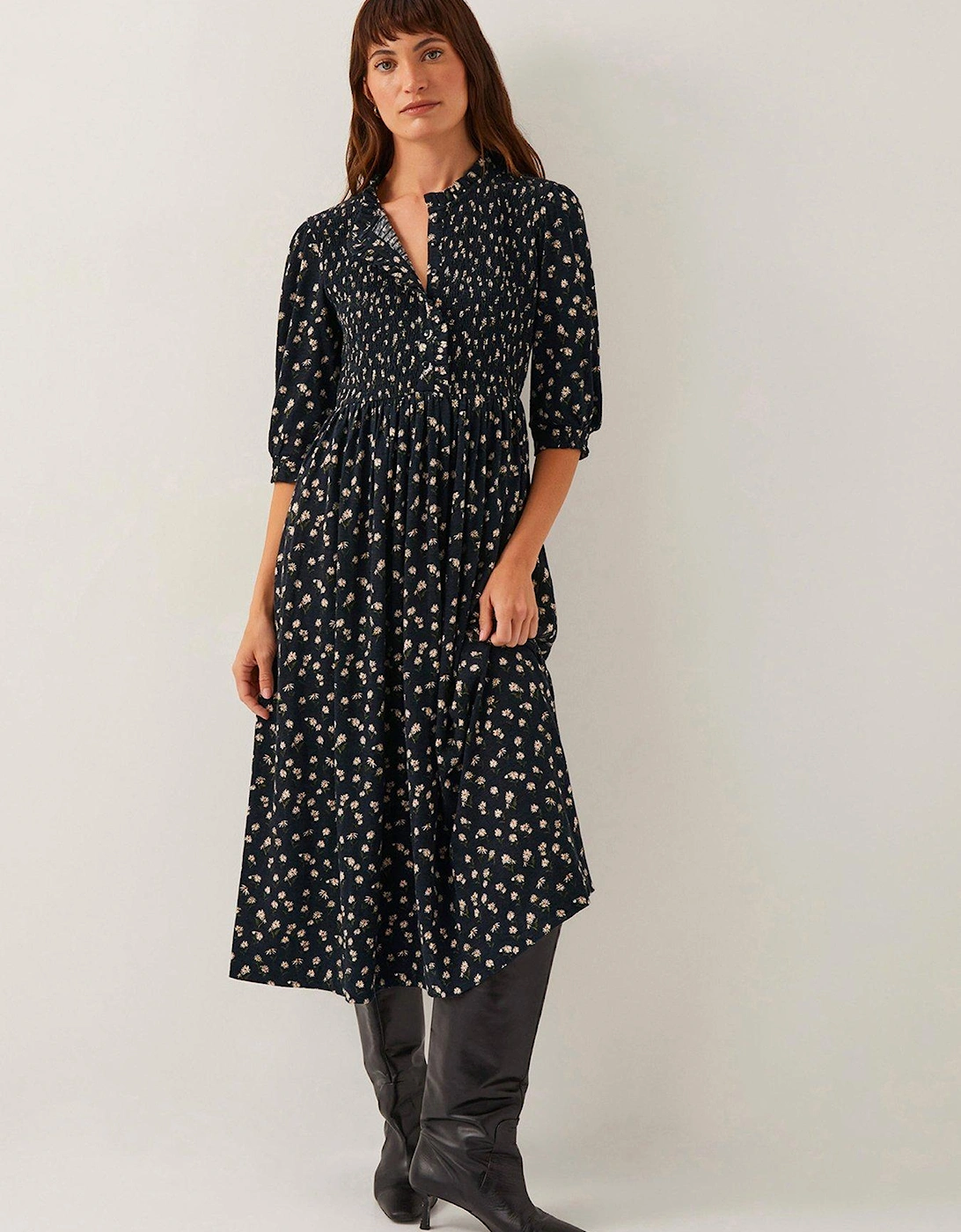 Orielle Print Jersey Dress - Black, 2 of 1