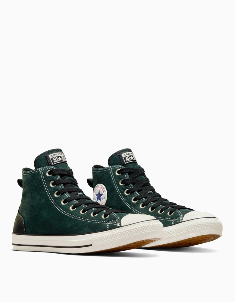 Mens Lux Sport Chuck Taylor All Star Wide Trainers High Top - Green