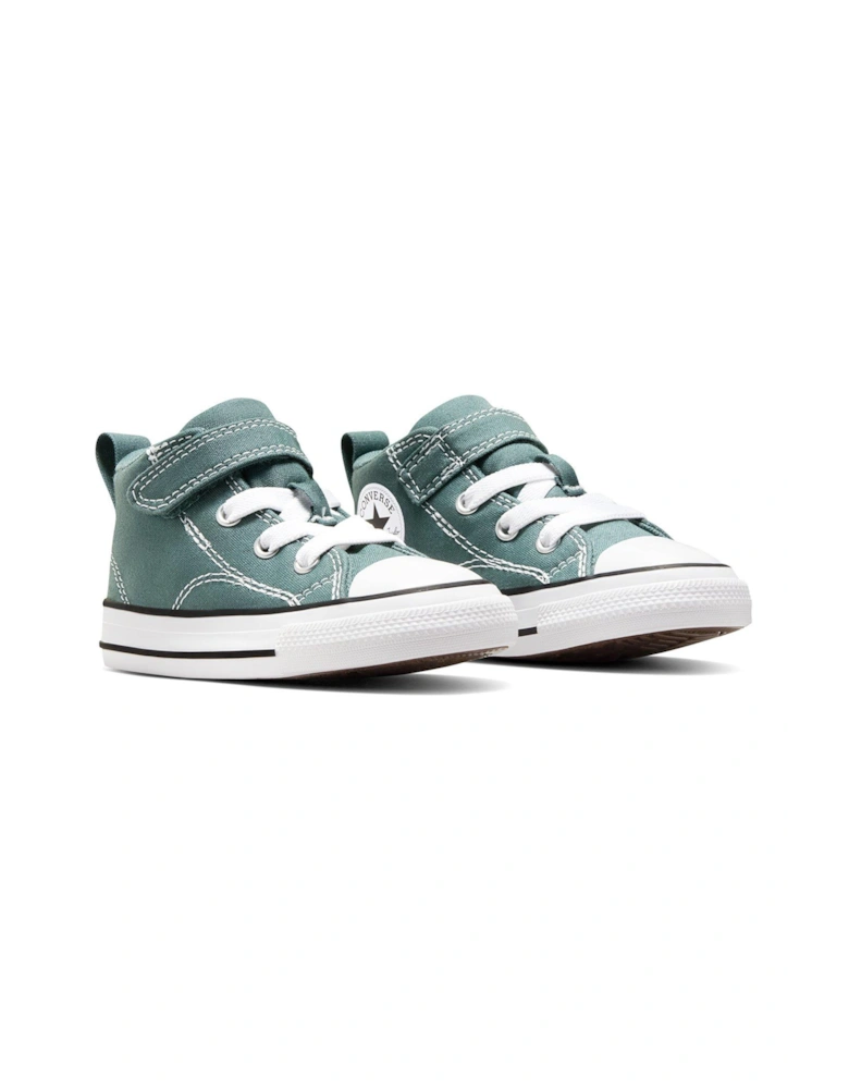 Kids Chuck Taylor All Star Malden Street 1v Canvas Mid Top - Green