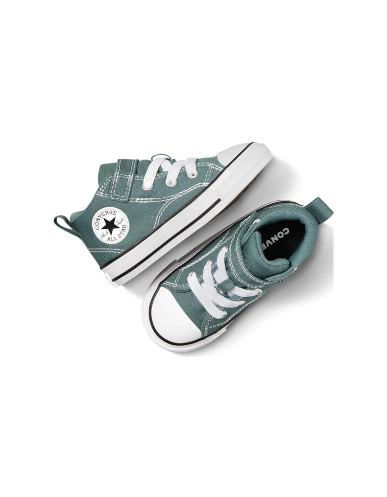 Kids Chuck Taylor All Star Malden Street 1v Canvas Mid Top - Green