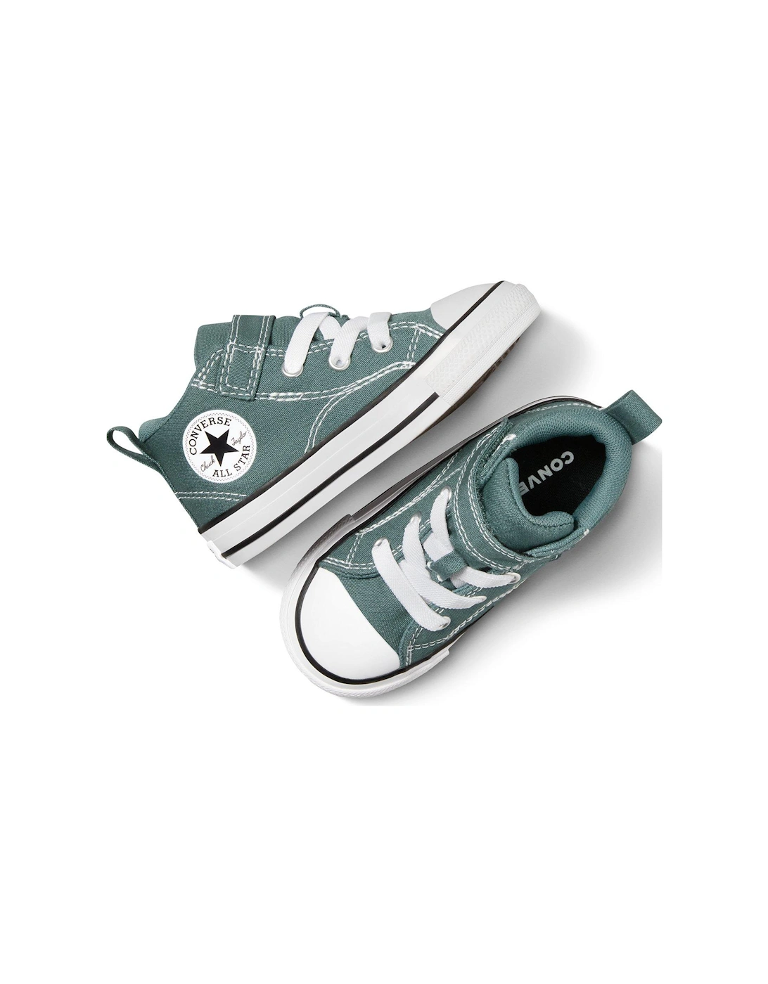 Kids Chuck Taylor All Star Malden Street 1v Canvas Mid Top - Green