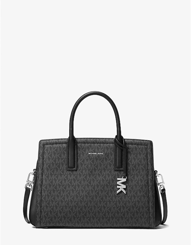 Laila Medium Signature Logo Satchel