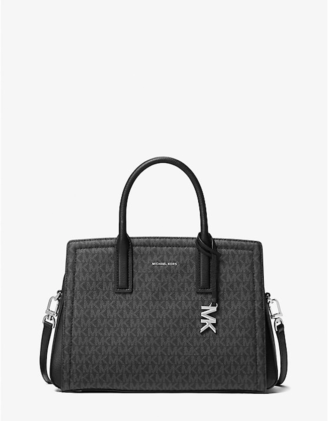 Laila Medium Signature Logo Satchel, 2 of 1