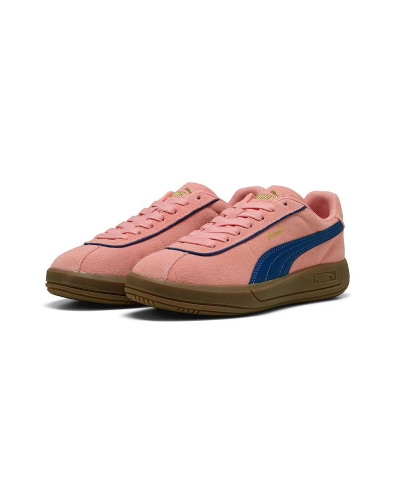 Women's Club Klassika SD Trainers - Salmon and Ocean Blue