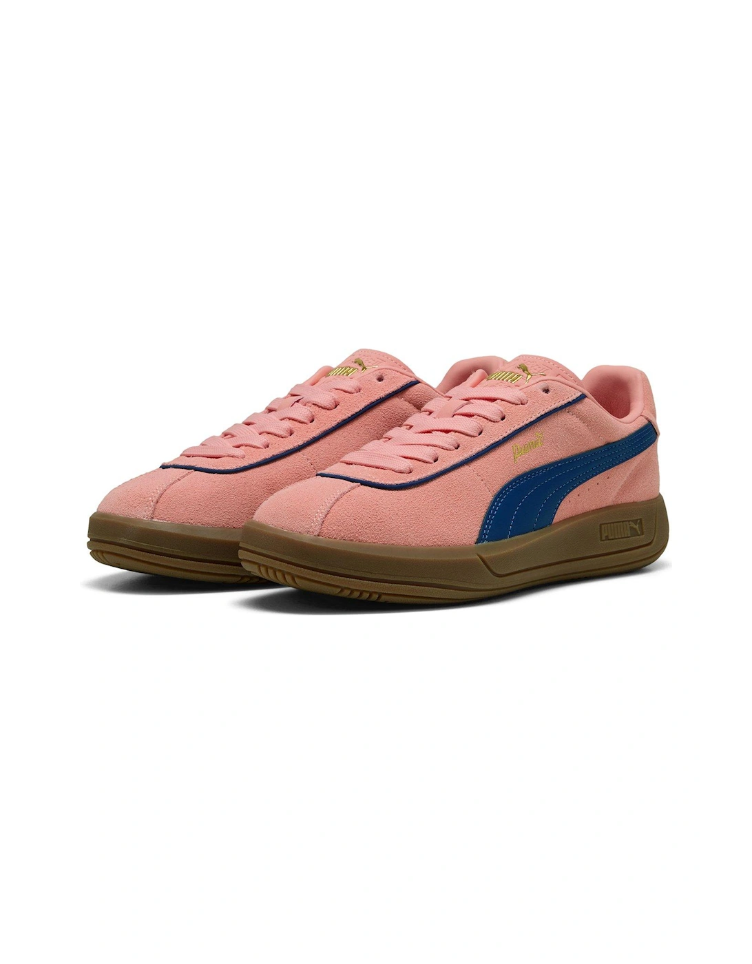 Women's Club Klassika SD Trainers - Salmon and Ocean Blue