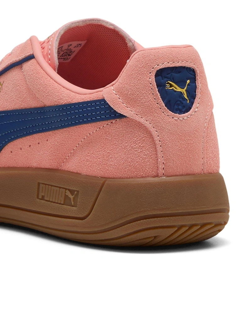 Women's Club Klassika SD Trainers - Salmon and Ocean Blue