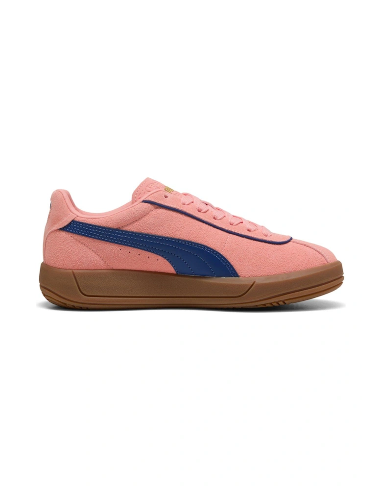 Women's Club Klassika SD Trainers - Salmon and Ocean Blue