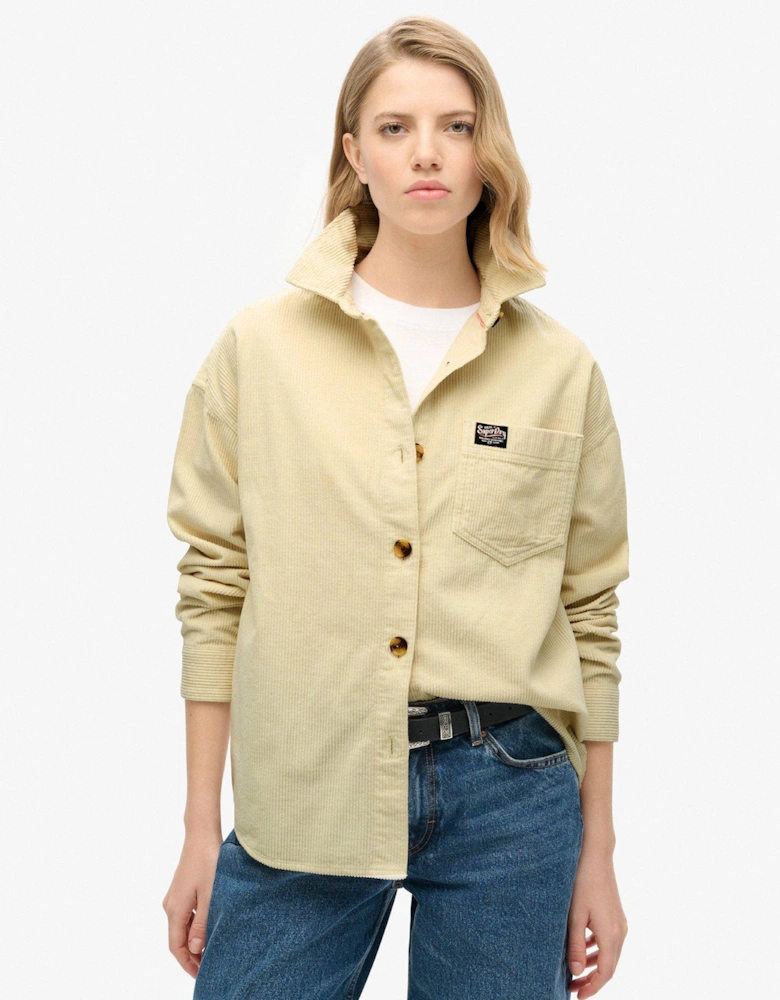 Chunky Cord Overshirt - Brown