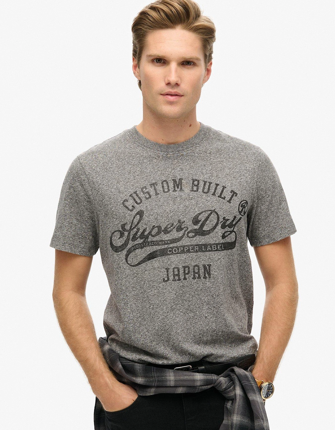 Tonal Logo Graphic Print T-Shirt - Grey, 2 of 1