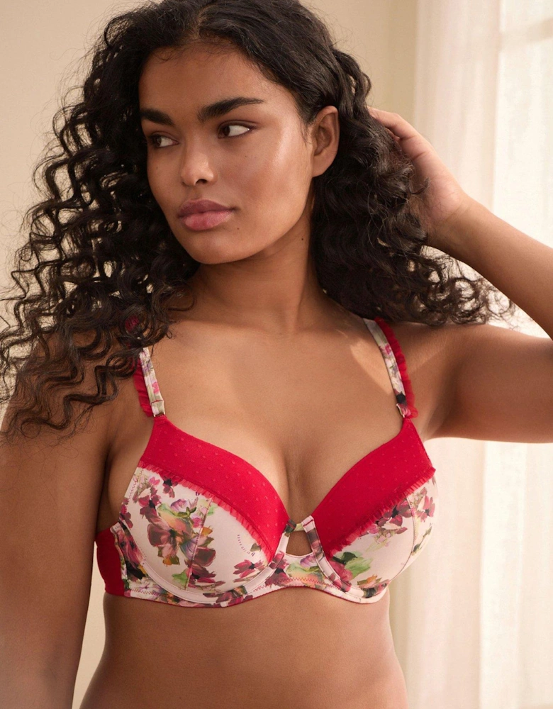 B By Baker Pink Floral Padded Bra - Pink