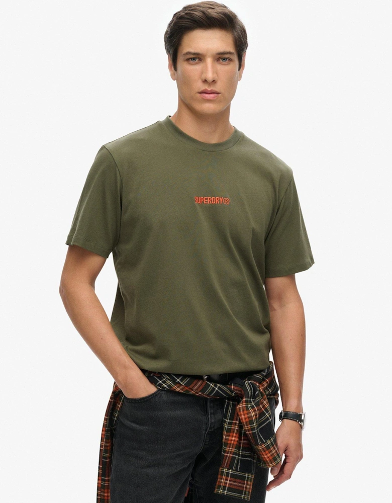 Micro Logo Short Sleeve T-Shirt - Khaki