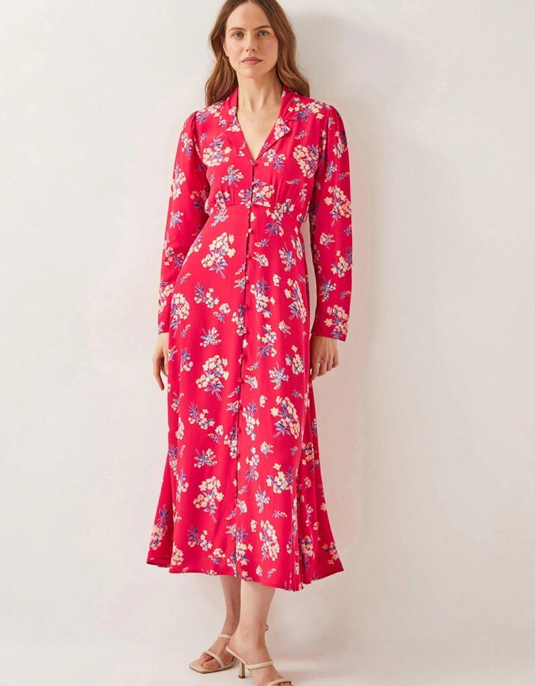 Sarah Floral Dress - Red