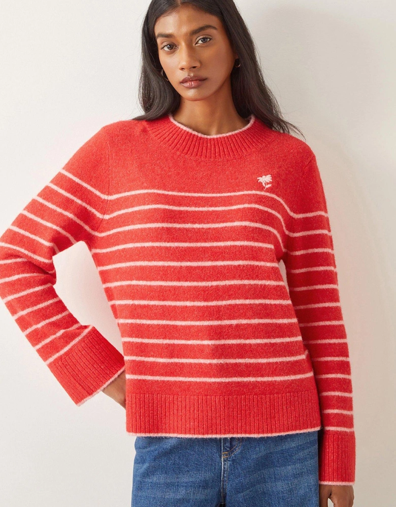 Sae Stripe Jumper - Red