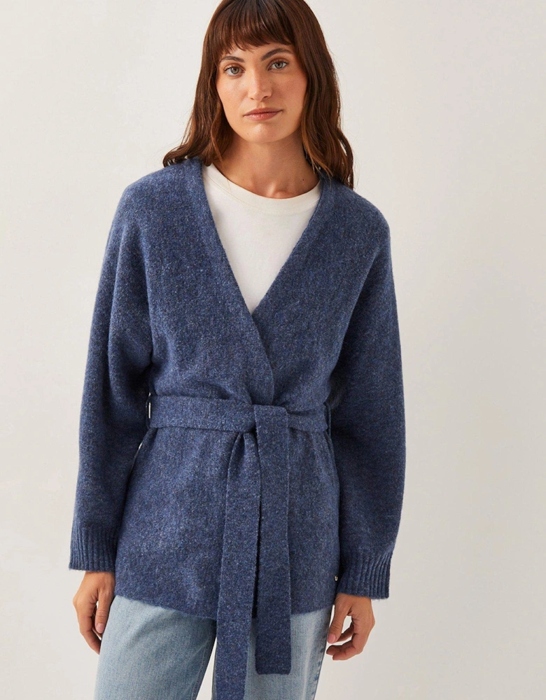 Bay Belted Cardigan - Blue