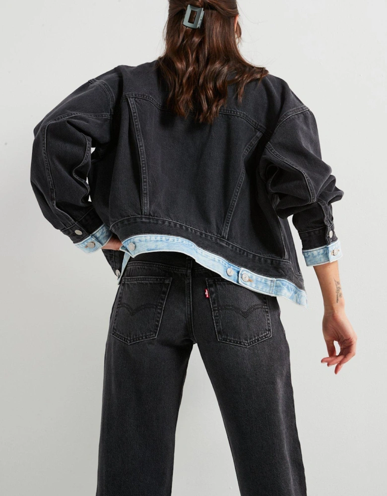 90s Trucker Jacket - Layer Cake Trucker - Black