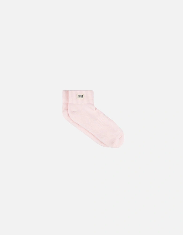 London Wembley Transcendent Pink Crop Sock