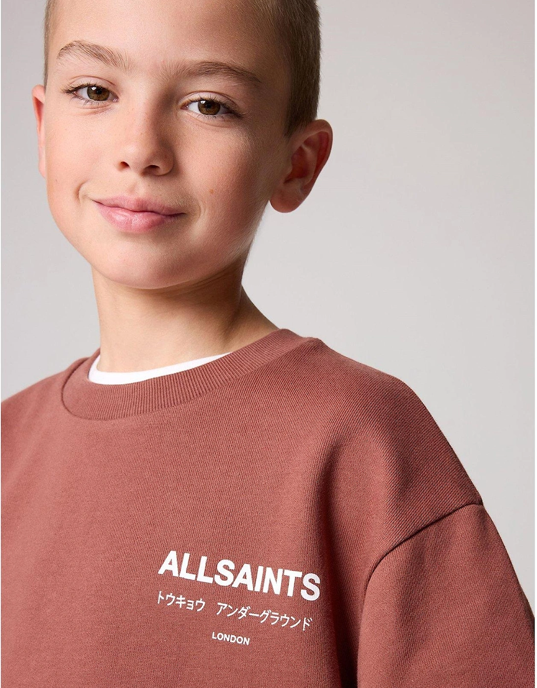 Boys Underground Sweatshirt - Brown